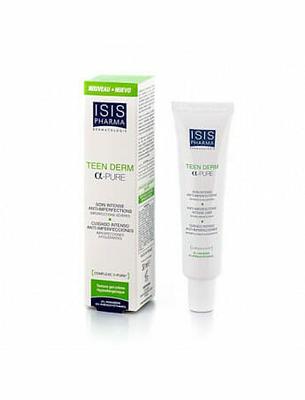 ISISPHARMA TEEN DERM ALPHA PURE 30ML disponible en parapharmacie à Kénitra centre ville khabazat ou en livraison partout au Maroc