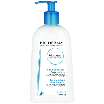 _DRAFT_ BIODERMA ATODERM CREME DE DOUCHE 1L disponible en parapharmacie à Kénitra centre ville khabazat ou en livraison partout au Maroc