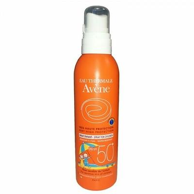 AVENE SOLAIRE ECRAN SPRAY ENFANT SPF50+ 200ML disponible en parapharmacie à Kénitra centre ville khabazat ou en livraison partout au Maroc