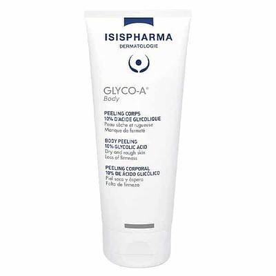 ISISPHARMA GLYCO A BODY PEELING CORPS 200ML disponible en parapharmacie à Kénitra centre ville khabazat ou en livraison partout au Maroc