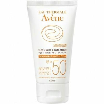 AVENE SOLAIRE ECRAN CREME MINERALE SPF50+ disponible en parapharmacie à Kénitra centre ville khabazat ou en livraison partout au Maroc