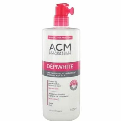 ACM DEPIWHITE LAIT CORPOREL ECLAIRCISSANT 500ML disponible en parapharmacie à Kénitra centre ville khabazat ou en livraison partout au Maroc | Paranor.ma